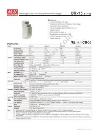 DR-15-24 Datasheet Cover