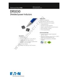DR1030-820-R Datasheet Cover