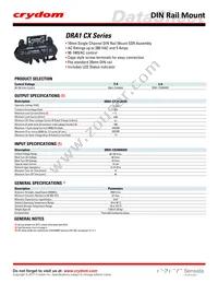 DRA1-CX240A5R Datasheet Cover