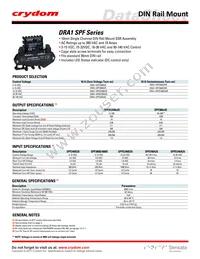 DRA1-SPF380D25R Datasheet Cover