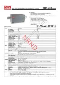 DRP-480-24 Datasheet Cover