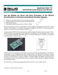 DS1075X-M60 Datasheet Cover