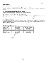 DS1075X-M60 Datasheet Page 2