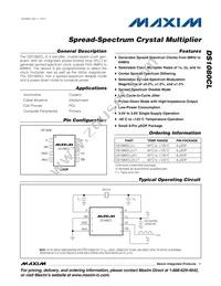 DS1080CLU+T Datasheet Cover