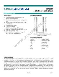 DS1225Y-170+ Datasheet Cover