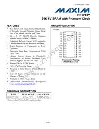 DS1243Y-120 Datasheet Cover