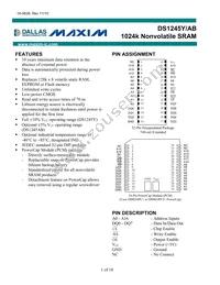 DS1245AB-70IND Datasheet Cover