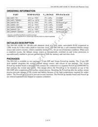 DS1248Y-70IND Datasheet Page 2