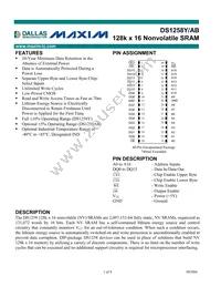 DS1258Y-100# Datasheet Cover