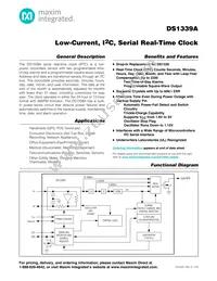 DS1339AD+T Datasheet Cover