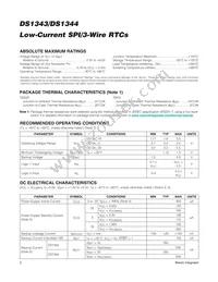 DS1344D-33+ Datasheet Page 2