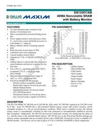 DS1350YP-100+ Datasheet Cover