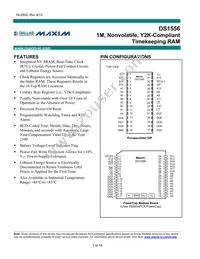 DS1556WP-120IND Datasheet Cover
