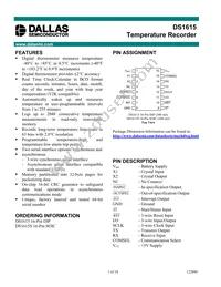 DS1615S/T&R Datasheet Cover