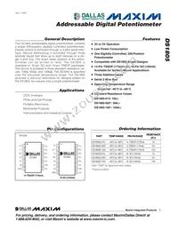DS1805Z-010+T&R Datasheet Cover