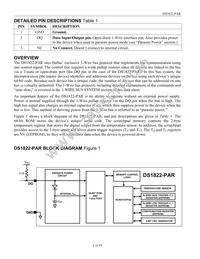 DS1822-PAR+T&R Datasheet Page 2