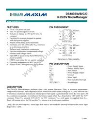 DS1836AS-10+ Datasheet Cover