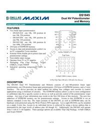 DS1845E-100/T&R Datasheet Cover