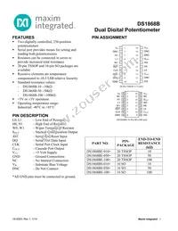 DS1868BE-010+T/R Datasheet Cover