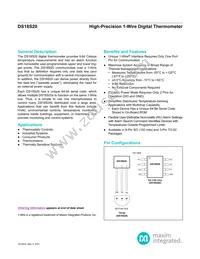 DS18S20-C01+ Datasheet Cover