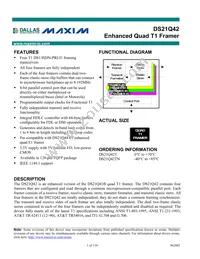 DS21Q42T+ Datasheet Cover