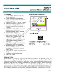 DS21Q44T+ Datasheet Cover