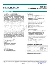 DS21Q55 Datasheet Cover