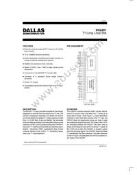 DS2291/87-22291-000 Datasheet Cover