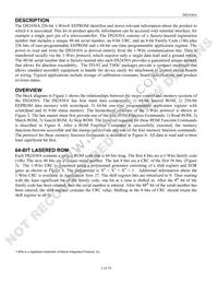 DS2430AP/T&R Datasheet Page 2