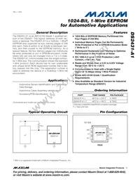 DS2431P-A1+T Datasheet Cover