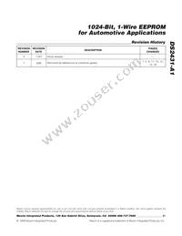 DS2431P-A1+T Datasheet Page 21