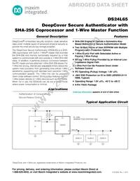 DS24L65P+T Datasheet Cover
