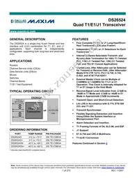 DS26524GNA5 Datasheet Cover
