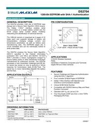 DS2704G+T&R Datasheet Cover