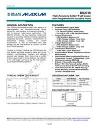 DS2756E+T&R Datasheet Cover