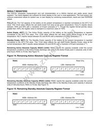 DS2781E+T&R Datasheet Page 17