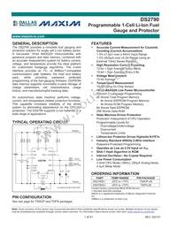 DS2790G+ Datasheet Cover