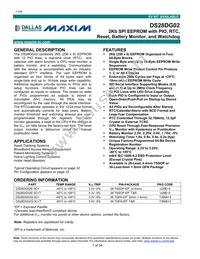 DS28DG02E-3C+T Datasheet Cover