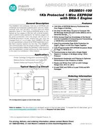DS28E01G-100+T&R Datasheet Cover