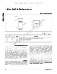 DS28E10R-W15+1T Datasheet Page 4