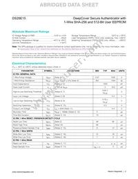 DS28E15G+U Datasheet Page 2