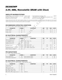 DS3065WP-100IND+ Datasheet Page 2