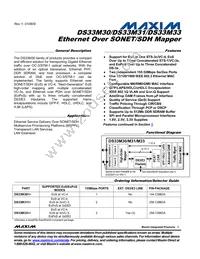 DS33M33N+W Datasheet Cover