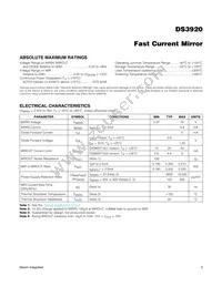 DS3920T-001+T Datasheet Page 2