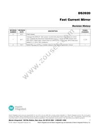 DS3920T-001+T Datasheet Page 7