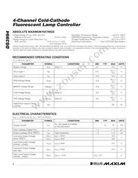 DS3994Z+ Datasheet Page 2