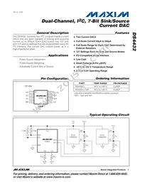 DS4432U+T&R Datasheet Cover