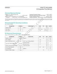 DS4520E+TRL Datasheet Page 2