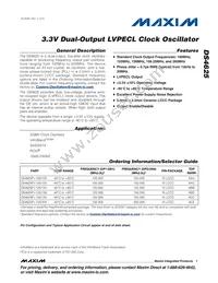 DS4625P+100/150 Datasheet Cover