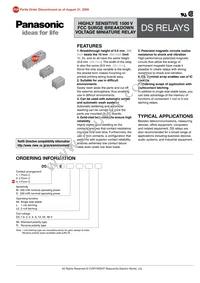 DS4E-SL2-DC9V Datasheet Cover